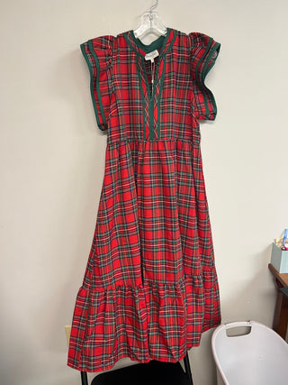 Plan Ahead Plaid Midi Dress