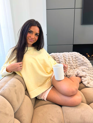 Pretty In Pastels Top - Yellow - Instyle Boutique