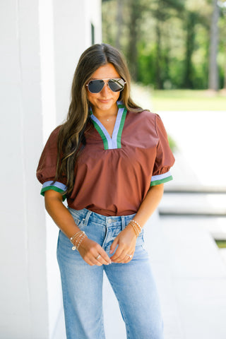 Day To Day Brown Top