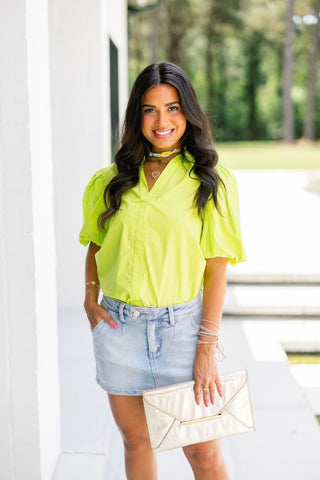 The Right Impression Denim Skort - Instyle Boutique