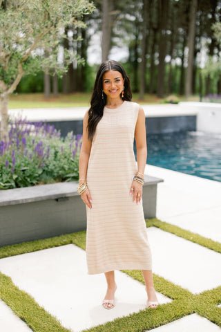 Golden Days Knit Midi Dress - Instyle Boutique