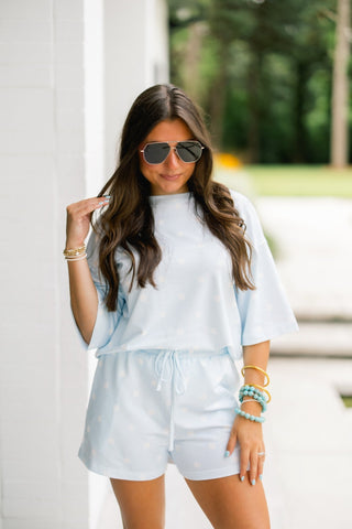 Polka Dot Pretty Blue & White Set - Instyle Boutique