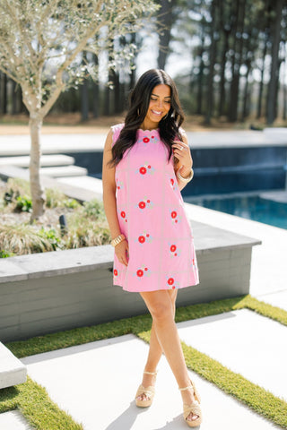The Daisy Drift Dress - Pink - Instyle Boutique