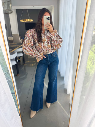 Evenings In The Fall Ecru Top