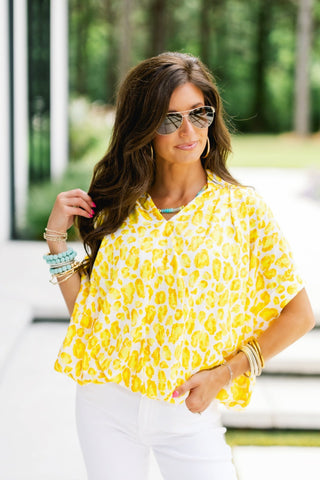 Lemoncello Luxe Blouse - Instyle Boutique