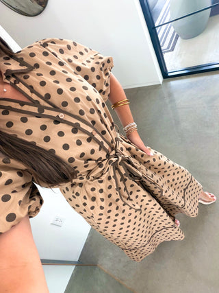 Biscotti Dot Shirtdress - Instyle Boutique