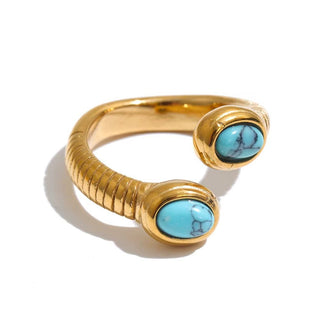 Waterproof Turquoise Ring ~PREORDER~ - Instyle Boutique