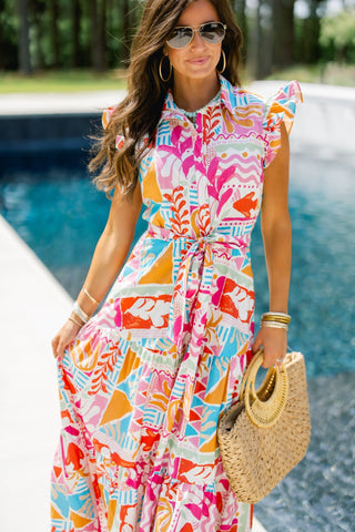 Missing You Multi Midi Dress - Instyle Boutique