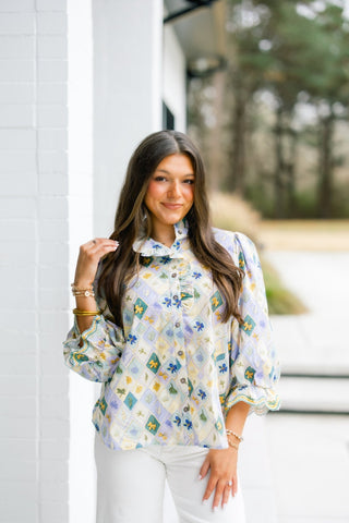 Sweeter Days Sage Combo Top - Instyle Boutique