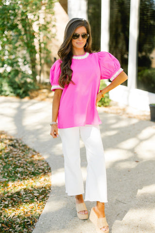 Hillary Hot Pink Top