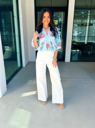 Morning Meadow Floral Top - Instyle Boutique