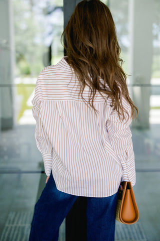 Sundial Stripe Button-Down - Instyle Boutique