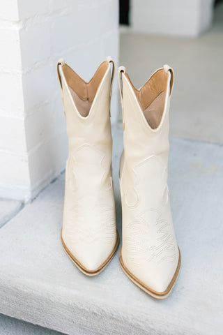 Brooklyn Ivory Booties - Instyle Boutique