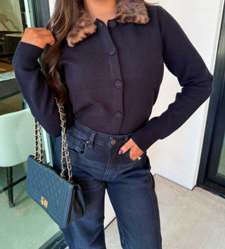 Collar Me Chic Cardigan Top