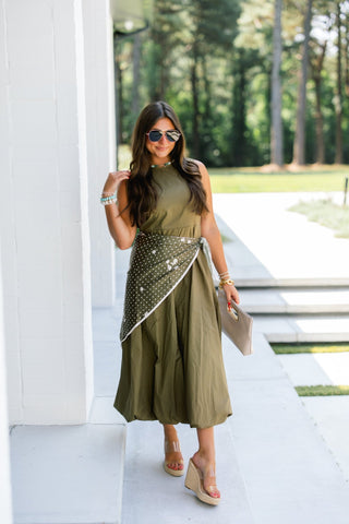 Sunday Stroll Scarf Detail Dress - Instyle Boutique