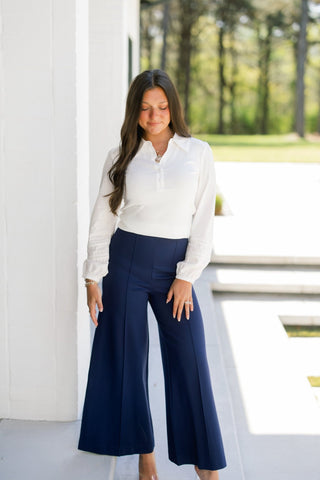 Marina Wide - Leg Crop Pants - Instyle Boutique