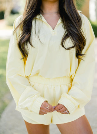 Yellow Glow Half Zip Pullover - Instyle Boutique