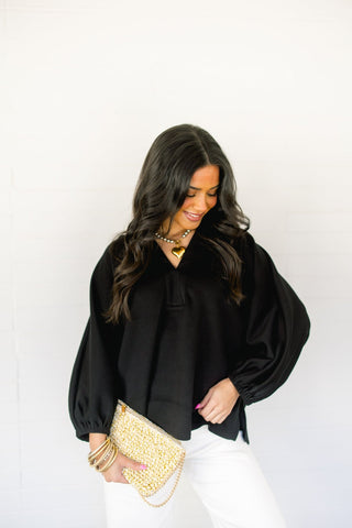 By The Way Black Top - Instyle Boutique