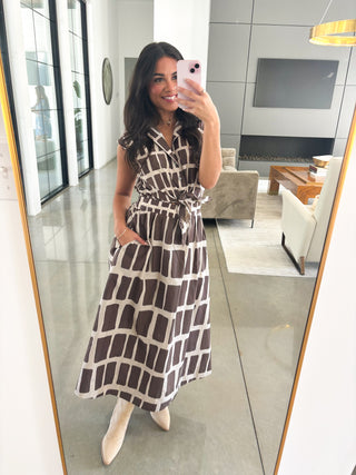 Autumn Is Calling Brown Dress