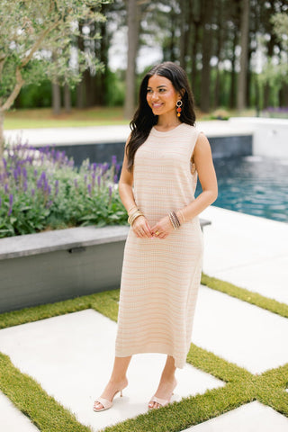 Golden Days Knit Midi Dress - Instyle Boutique