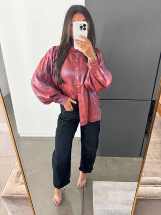 Right Here Rust Ruffle Top - Instyle Boutique