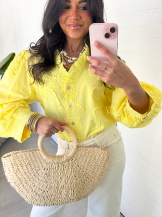 Soft Meadow Bloom Yellow Top - Instyle Boutique