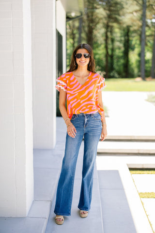 Be Bright Printed Top - Instyle Boutique