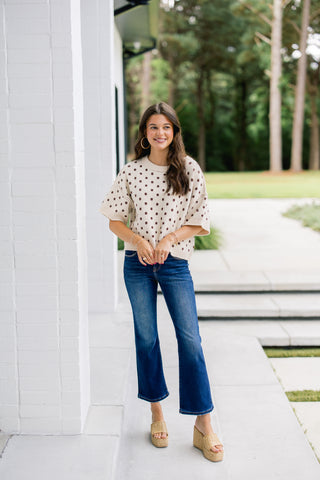 Dotty Daydream Sweater Top