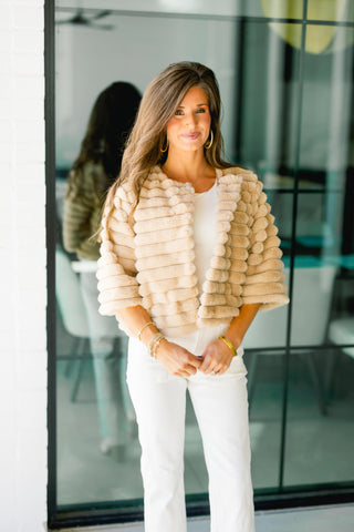 Fancy Darling Taupe Fur Coat