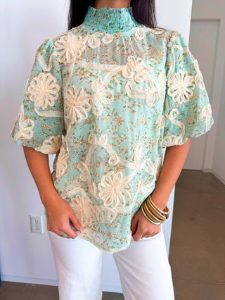 Heirloom Garden Eyelet Top - Instyle Boutique