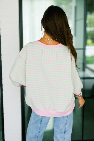 Pretty Please Pink Striped Top