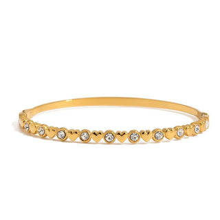 ~PREORDER~ Hearts & Diamonds Hinge Bracelet - WATERPROOF - Instyle Boutique