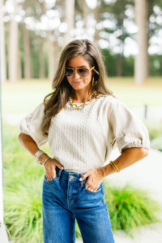 What I Want Taupe Top