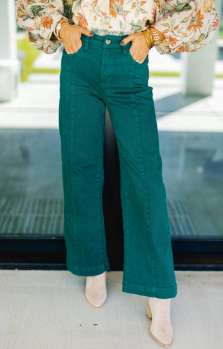 Harper Hunter Green Denim