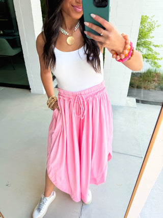 Beachfront Flowy Pants - Pink - Instyle Boutique