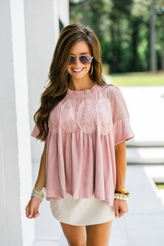 Sweet Blush Babydoll Top - Instyle Boutique