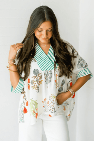 Modern Meadow Floral Top - Instyle Boutique