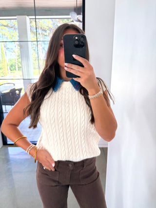 Forever Chic Cable Knit Sweater Top - Instyle Boutique