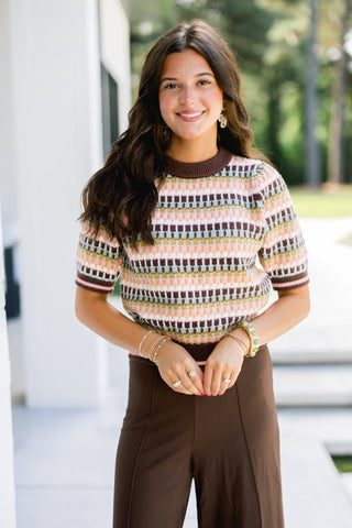 Sweeten the Stripe Short Sleeve Sweater - Instyle Boutique