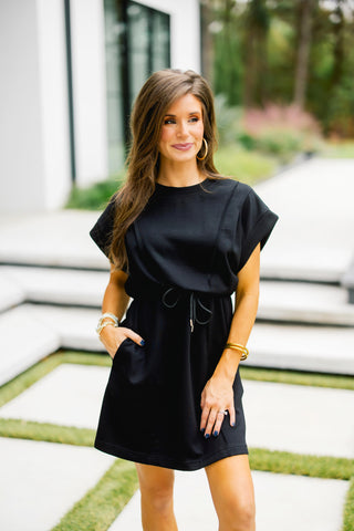 Girl On The Go Dress-Black