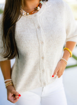 Almost Autumn Oatmeal Sweater Top - Instyle Boutique