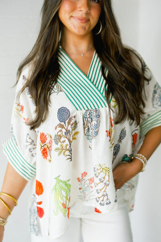 Modern Meadow Floral Top - Instyle Boutique