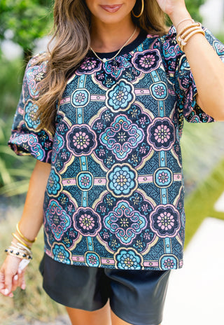 Make A Statement Jacqaurd Top