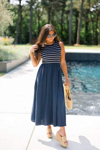 Sailor's Sweetheart Maxi Dress - Instyle Boutique