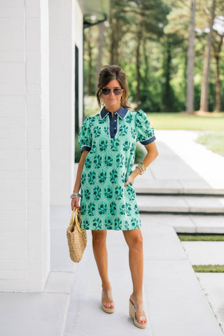 Garden Party Polo Mini Dress - Instyle Boutique