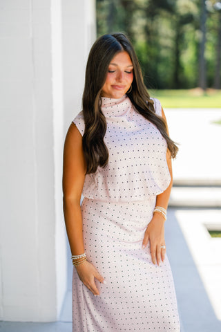 Precious In Polka Dot Pink Set