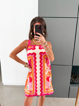 Groovy Petals Printed Dress