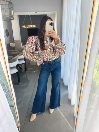 Evenings In The Fall Ecru Top