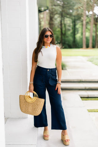 Scallop & Stroll Wide Leg Pants - Instyle Boutique
