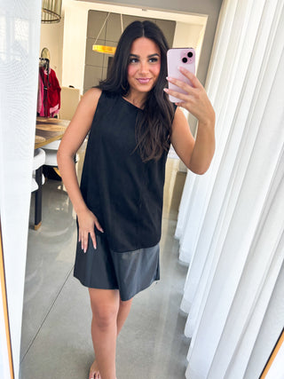 A Moment In Time Suede Dress